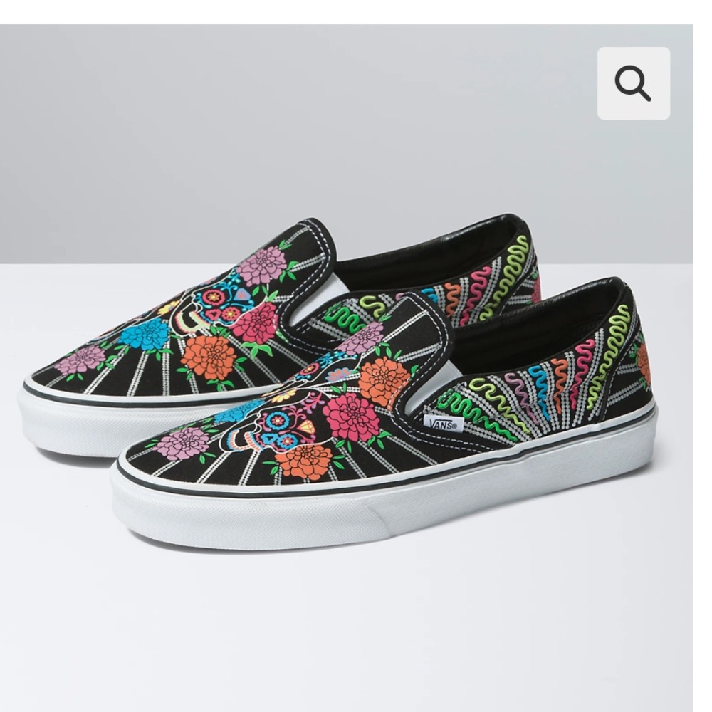 Vans día de muertos slip ons